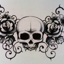 Череп эскиз