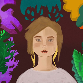 Девушка в цветах