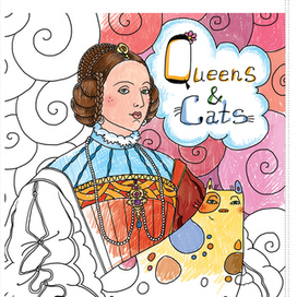 Раскраска "Королевы и кошки"