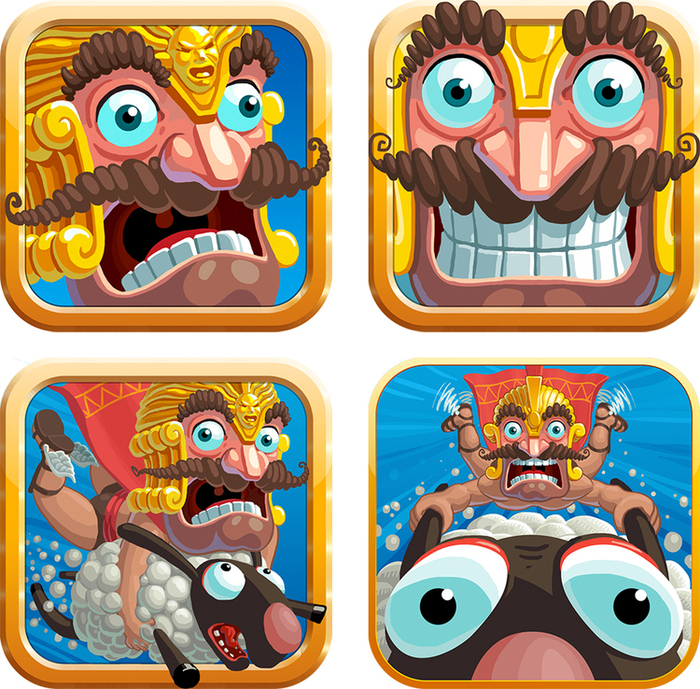 Варианты иконок для игры Sheep happens