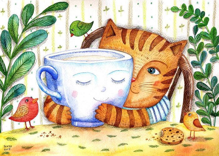 Молоко и печенье