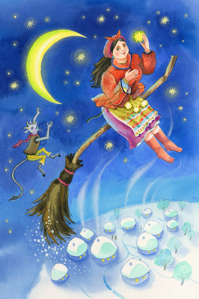 к повести Н.Гоголя "Ночь перед Рождеством", для изд. Эксмо