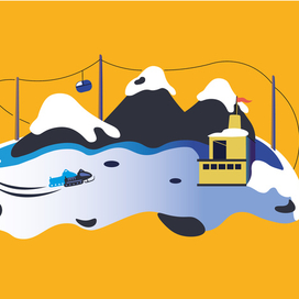 Векторная иллюстрация. Туризм