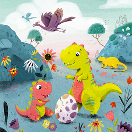 Издательство Мозаика Kids "Динозавры"