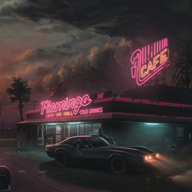 miami Flamingo cafe