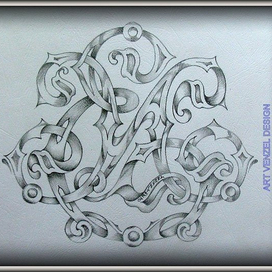 фамильный вензель на заказ "Е.И."