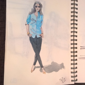 Голубая рубашка