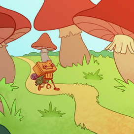 Путешествие маленького робота