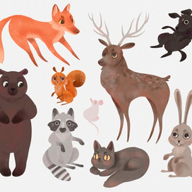 Животные для детской книги