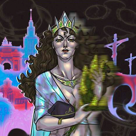 Постер-иллюстрация "Мастер и Маргарита" М.А. Булгакова