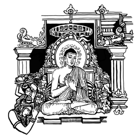 Иллюстрация для книги про Будду