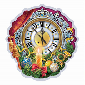 Ретро-часики тоже торопят новый год