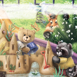 Песочный замок и хитрый лис