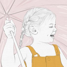 постер в скандинавском стиле. портрет ребенка по фото