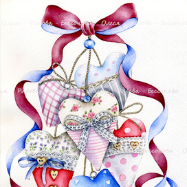 " Винтажные сердца ".