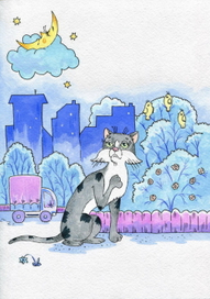  Илл. к книге В.Ткачёвой "Разноцветные стихи". Изд."Маска"