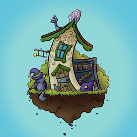 Домик волшебника-утро