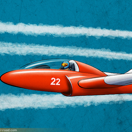 Красный и реактивный