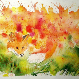 Осенний лис