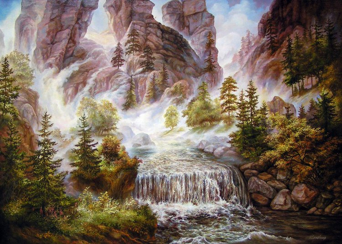 Большая вода с альпийских гор