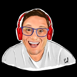 Портрет/стикер мужчины