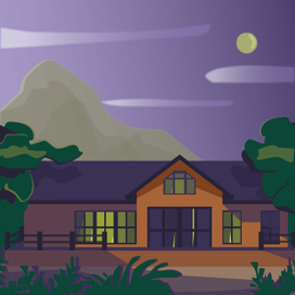 house in the mountains