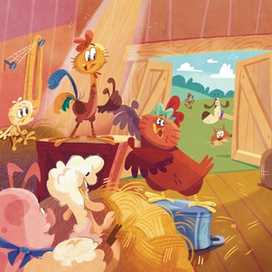 Детская иллюстраций для интерактивной книги