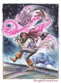 2) О том, как капитан Джек Воробей извлек "Черную Жемчужину" из бутылки.