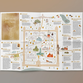 Карта Оптиной Пустыни