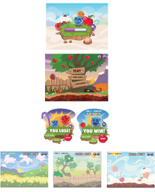 экраны для игры "Curious Balls" 