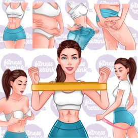 Персонаж для фитнесс проекта