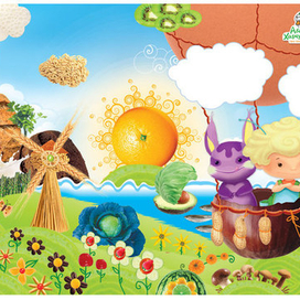 разворот для детской азбуки питания