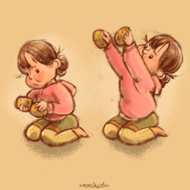 Девочка с картошками