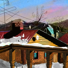 Пейзаж с балкона