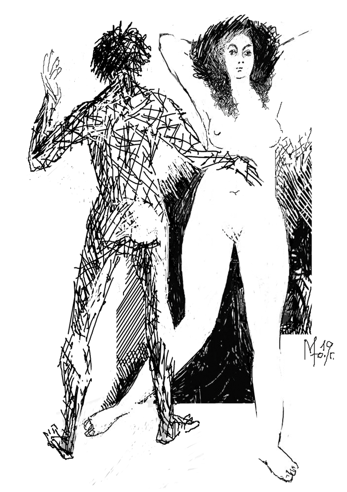 Серия "искушение" Адам и Ева