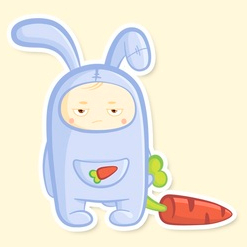 Стикеры Зайчик