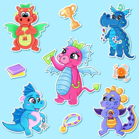 Стикерпак "Dino"