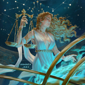 Иллюстрация «Богиня справедливости Астрея»