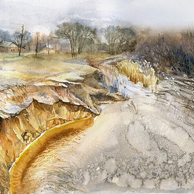 желтый берег