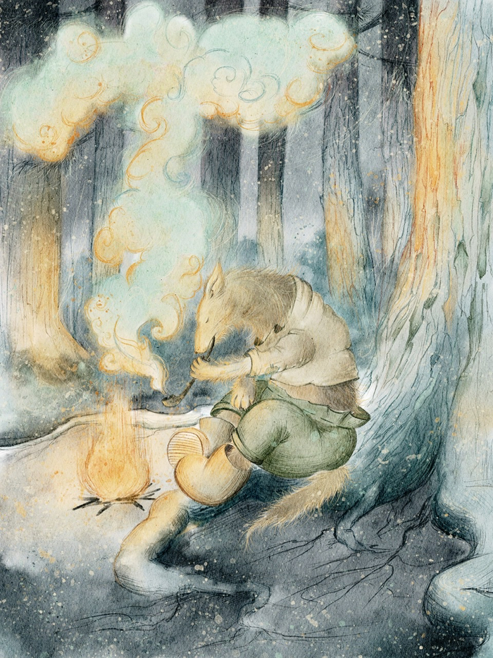 Волшебный лес. Белый пес.