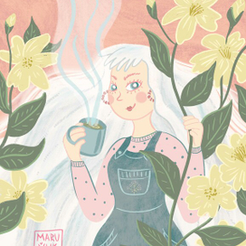 Иллюстрация на упаковку чая