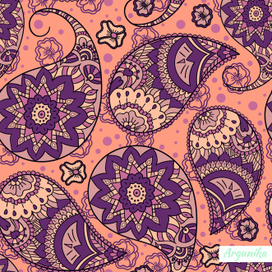 Пейсли. Узор восточный огурец