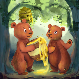 Иллюстрация «Волшебный мёд»