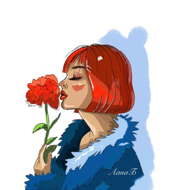 Девушка с розой