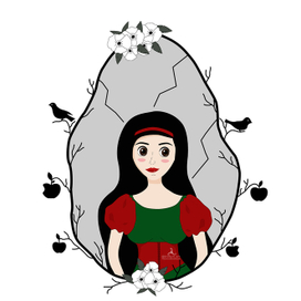 Белоснежка. Иллюстрация к сказке