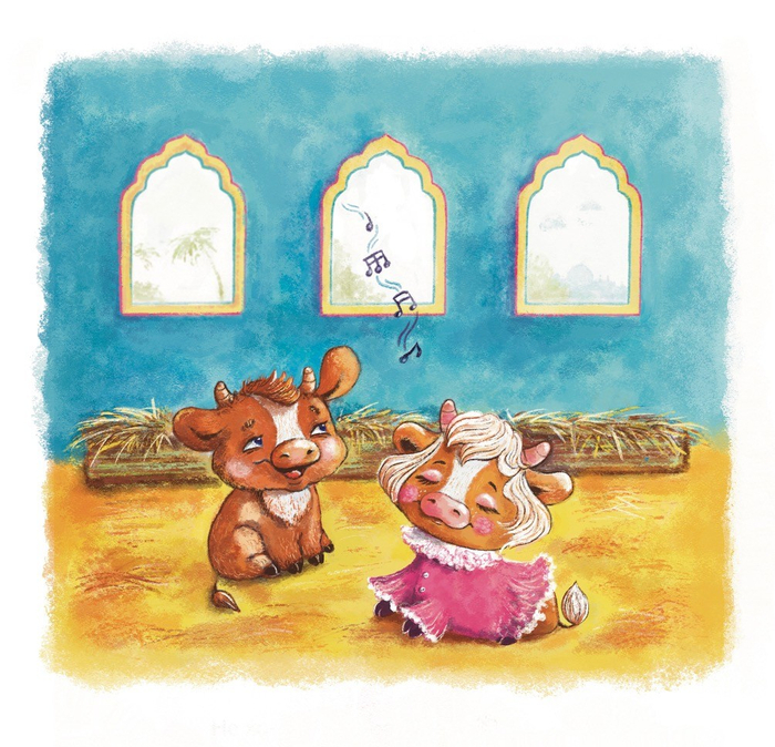 Утром в коровнике 