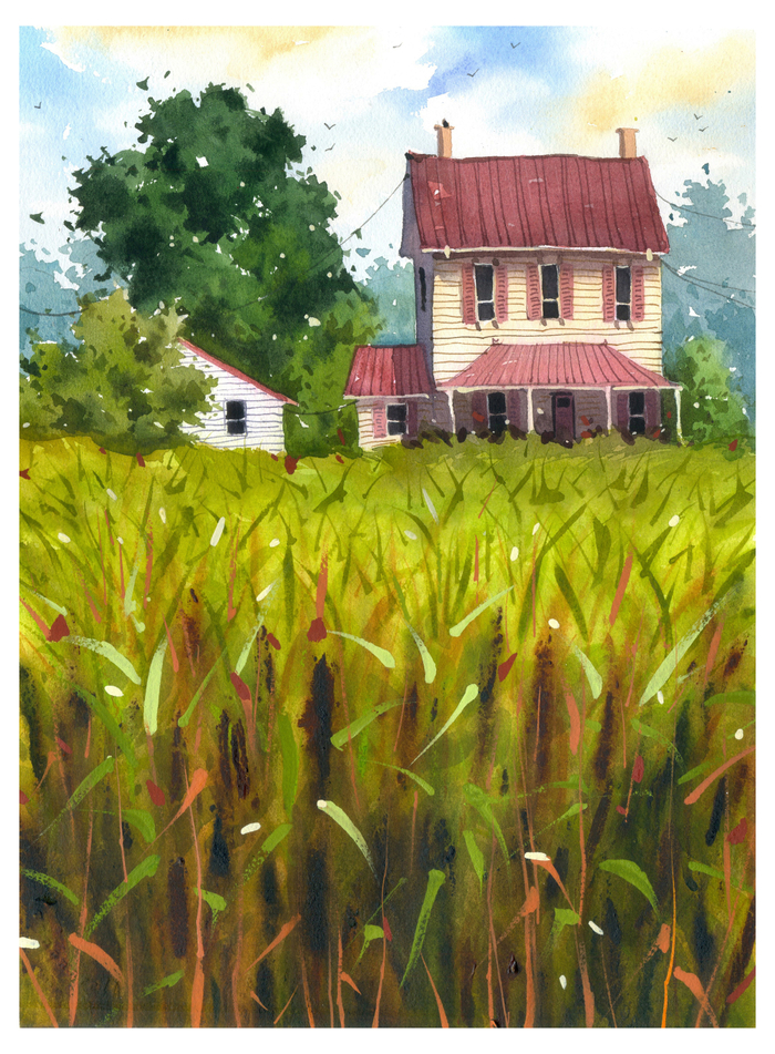 Дом у кукурузного поля