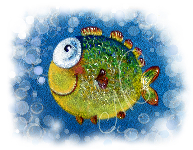 В бульбошках..))