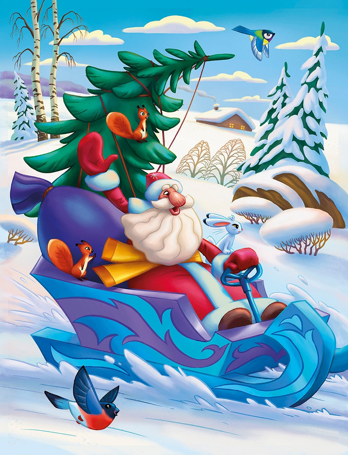 Иллюстрация Дед Мороз