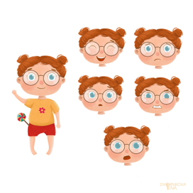 Эмоциональная девочка